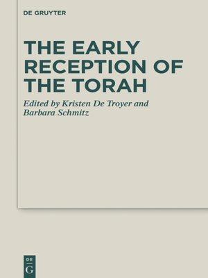 cover image of The Early Reception of the Torah